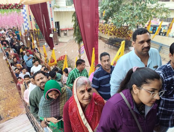 ganganagar_5 बारस पर बाबा श्याम को लगाया एक दर्जन से अधिक खीर चूरमे की सवामणियों का महाभोग ‘हाजिरी लिखवाता हूं हर ग्यारस में… मिलती है तनख्वाह मुझे बारस में…’
