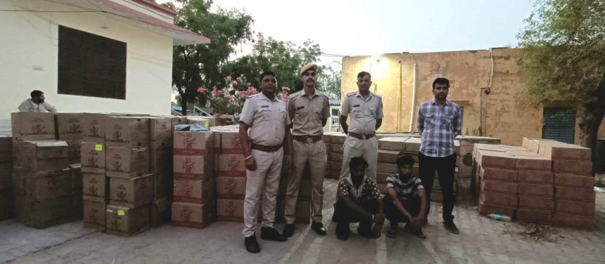 a636500e-77b6-419c-b33c-5dbe5c32280d पशु चारे की आड़ में पंजाब निर्मित 60 लाख की शराब तस्करी का भांडाफोड़