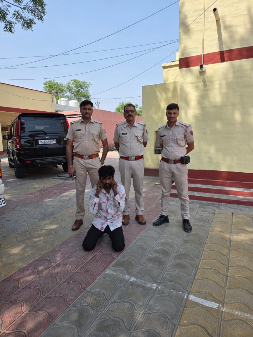h01 खड़े ट्रक से गेहूं चोरी करने के प्रकरण में एक आरोपी गिरफ्तार