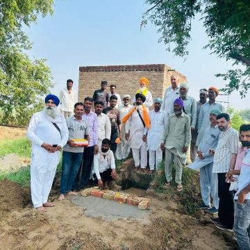 पक्के खाळे के निर्माण कार्य का शुभारम्भ