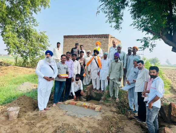 पक्के खाळे के निर्माण कार्य का शुभारम्भ