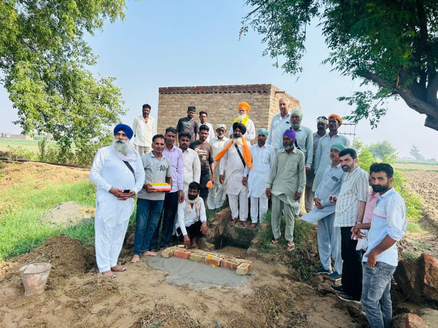 h01 पक्के खाळे के निर्माण कार्य का शुभारम्भ