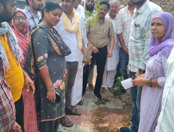 h04 शिविर में पौधरोपण, समझाया पेड़ों का महत्व