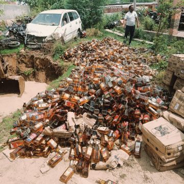 8500 लीटर लाहण व 12 कच्ची भट्ठी नष्ट